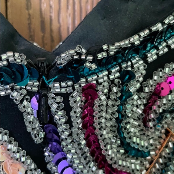 Vintage Beaded Cocktail Formal Dress - Picture 6 of 8